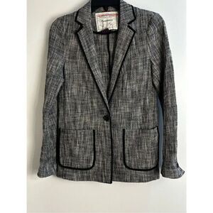 Cartonnier size 4 black and white tweed like blazer